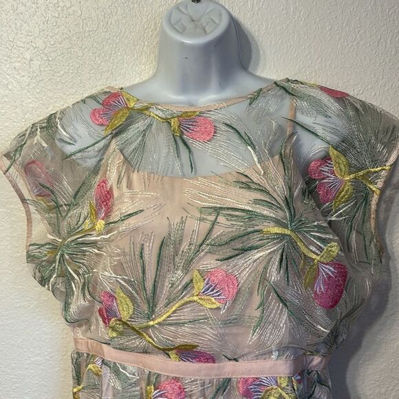 Harlyn Modcloth Floral Embroidered Midi Dress 1X - Picture 4 of 7